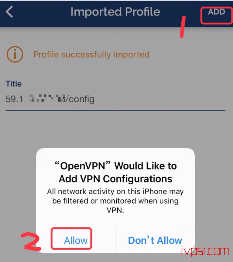在iPhone苹果手机及ipad上安装使用openvpn3.2的方法 IT技术杂记 第5张