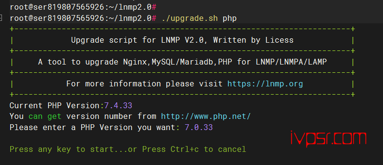 如何使lnmp的php降级教程 IT技术杂记 第1张