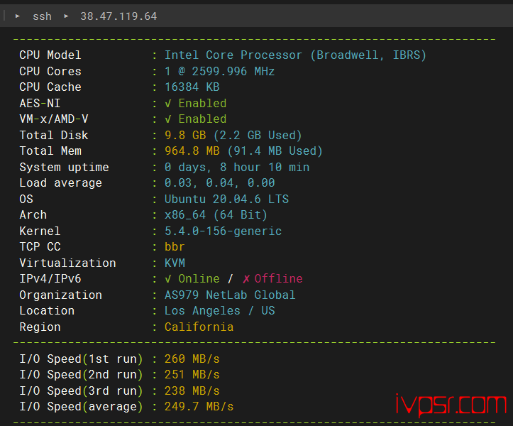 Vmiss好不好？美国VPS深度测评，CMIN2线路，200Mbps带宽，解锁chatGPT VPS测评 第2张