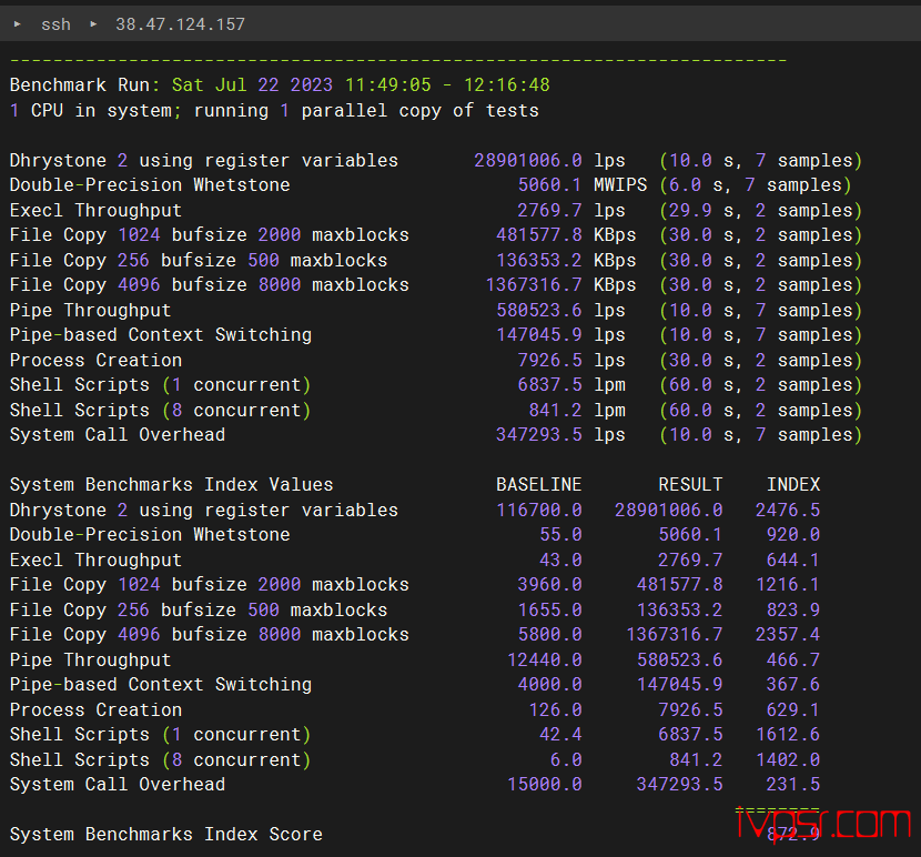 Vmiss怎么样？日本VPS深度测评，东京IJJ线路，500Mbps带宽，分享真实测评数据 VPS测评 第10张