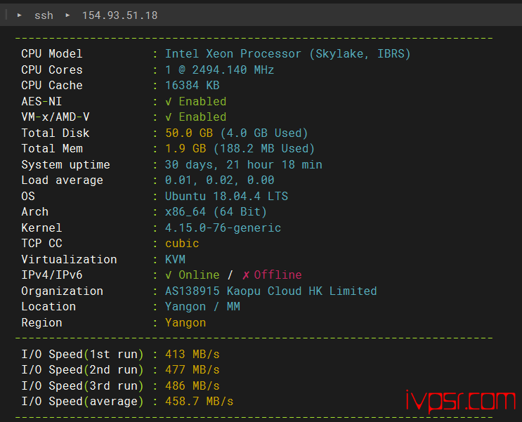 lightnode怎么样？深度测评缅甸VPS，lightnodd缅甸仰光机房测评数据分享 VPS测评 第2张